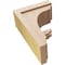 Ekena Millwork 7"W x 14"D x 21"H Classic Warren Rough Cedar Woodgrain TimberThane Corbel, Primed Tan CORUR07X14X21WARRCPR - alternate 2